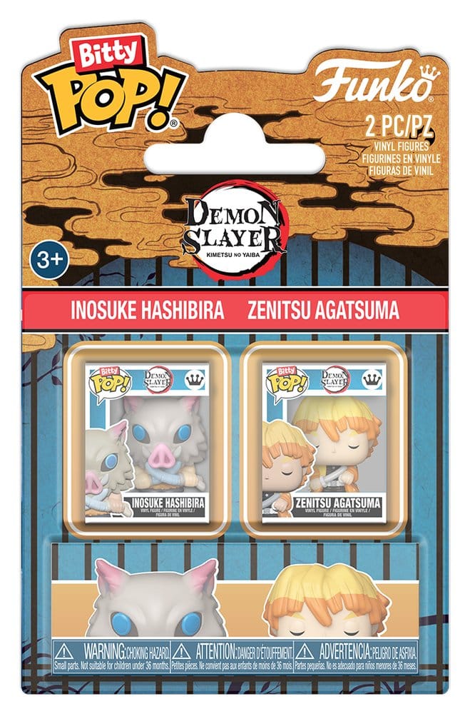 Demon Slayer: Kimetsu no Yaiba POP! Vinyl Figuren 2er-Pack Inosuke & Zenitsu 2 cm Image 1