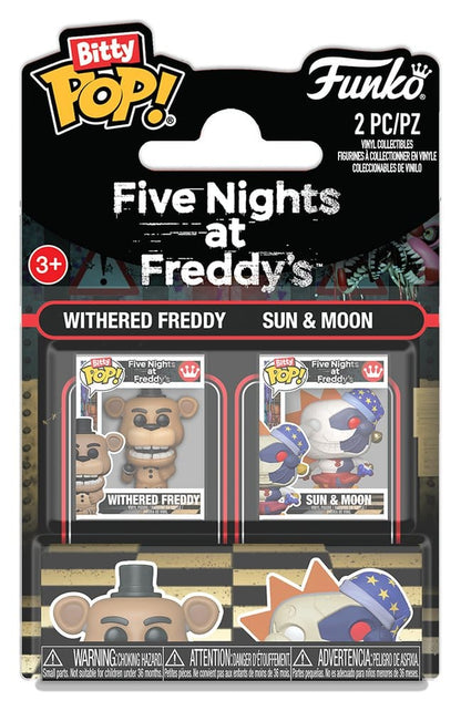 Five Nights at Freddy's Bitty POP! Vinyl Figuren 2er-Pack Withered Freddy & Sun & Moon 2 cm Image 1