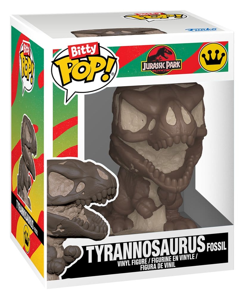 Jurassic Park Bitty POP! Vinyl Figuren 2er-Pack Tyrannosaurus Fossil & Dilophosaurus 2 cm Image 2
