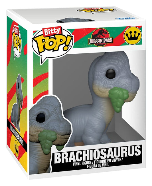 Jurassic Park Bitty POP! Vinyl Figuren 2er-Pack Velociraptor & Brachiosaurus 2 cm Image 2