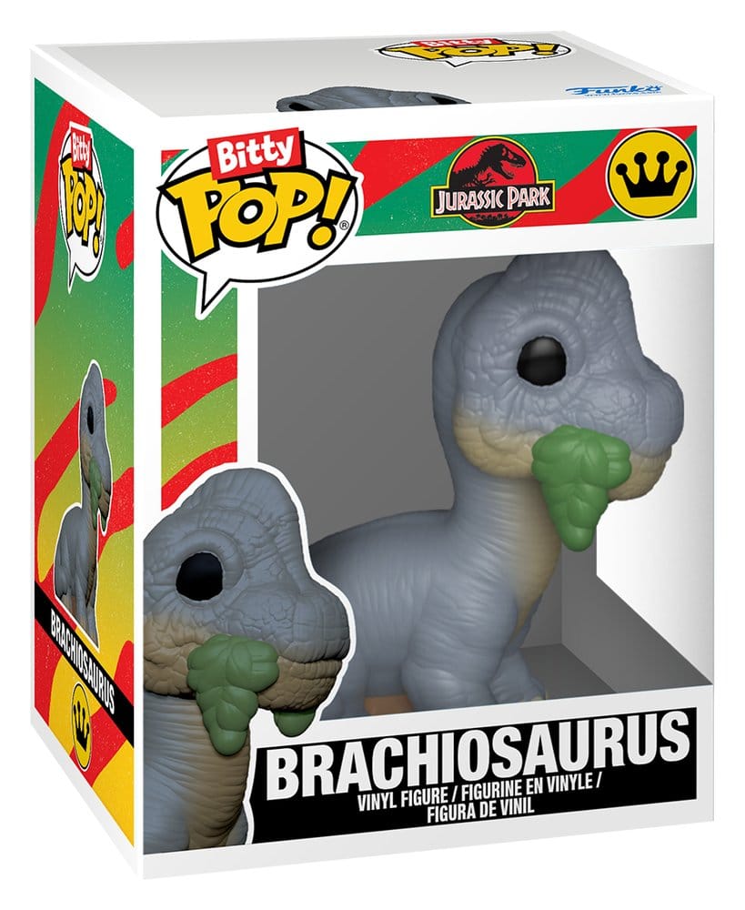 Jurassic Park Bitty POP! Vinyl Figuren 2er-Pack Velociraptor & Brachiosaurus 2 cm Image 2
