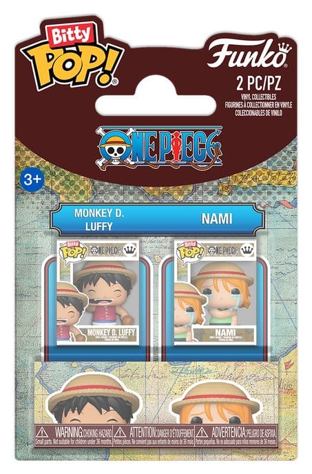 One Piece POP! Vinyl Figuren 2er-Pack Monkey D. Luffy & Nami 2 cm Image 1