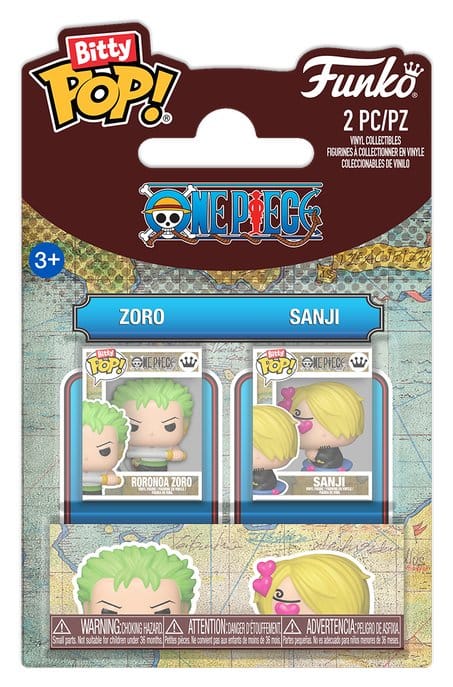 One Piece POP! Vinyl Figuren 2er-Pack Zoro & Sanji 2 cm Image 1