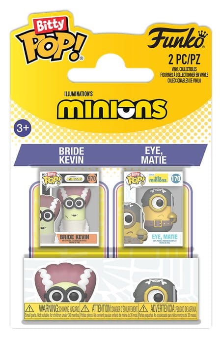 Minions POP! Vinyl Figuren 2er-Pack Bride Kevin & Eye, Matie 2 cm Image 1