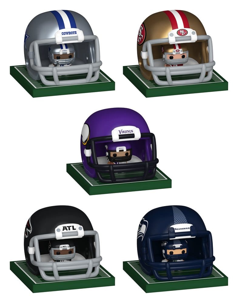 NFL Bitty POP! Helmets Vinyl Figuren NFC Series 1 Sortiment (12) Image 1