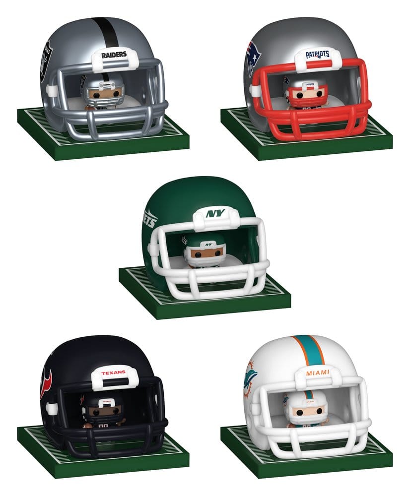 NFL Bitty POP! Helmets Vinyl Figuren AFC Series 1 Sortiment (12) Image 1