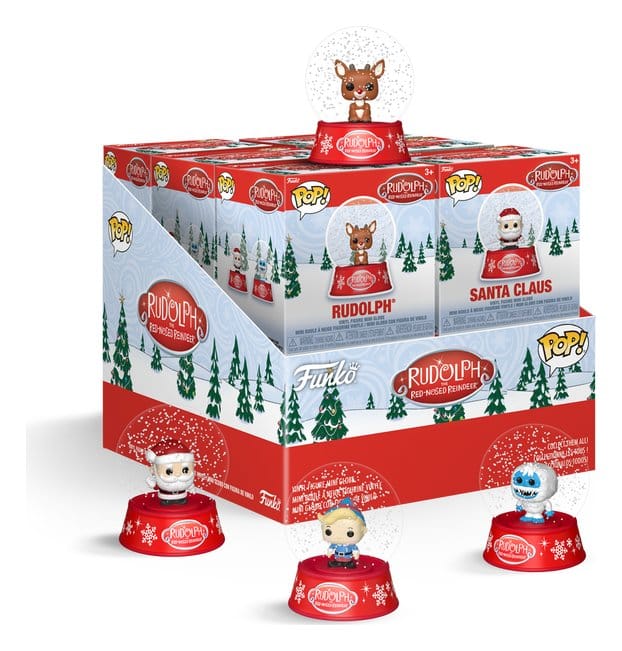 Rudolph mit der roten Nase Mystery Minis Schneekugeln 12 pc 5 cm Blind Box Display (12) Image 1