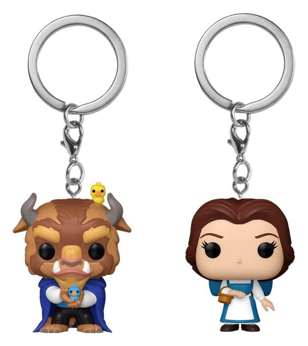 Die Schöne und das Biest POP! Vinyl Schlüsselanhänger 2er-Pack Belle & Beast 4 cm Image 1