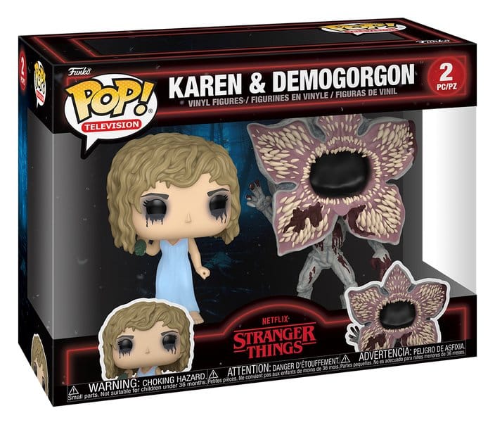Stranger Things POP! Vinyl Figuren 2er-Pack Karen & Demogorgon 2 cm Image 2