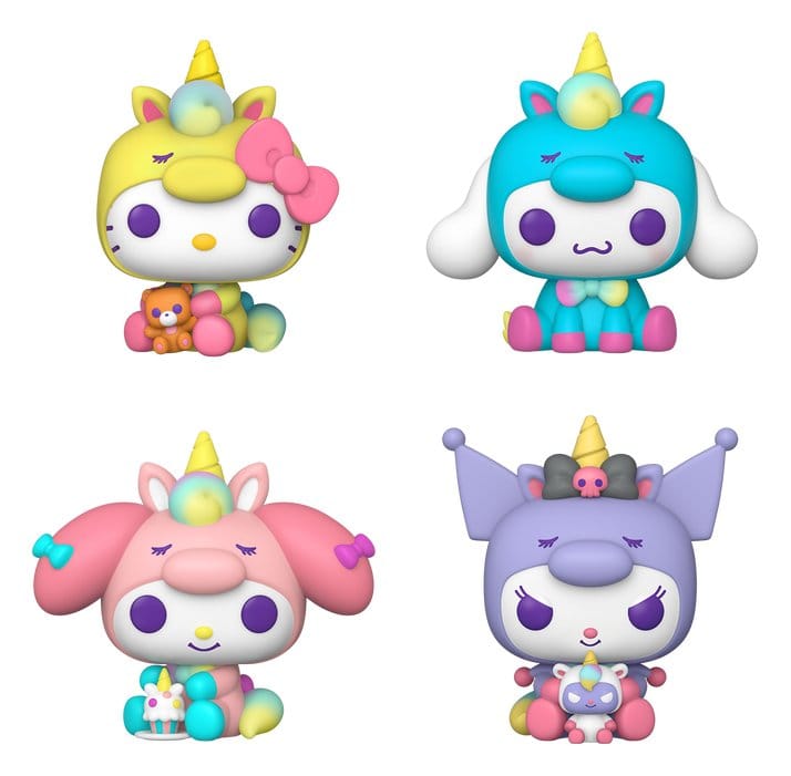 Sanrio POP! Vinyl Figuren 4-Pack Hello Kitty Unicorn Outfit Black Friday Bundle 9 cm Image 1