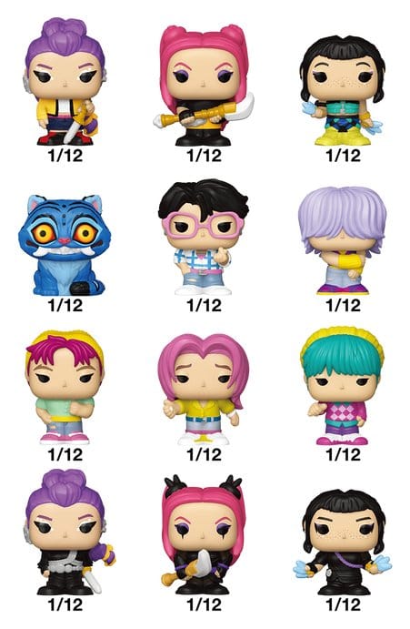 KPop Demon Hunters Bitty POP! Single Vinyl Figuren Display (24) PDQ 2,5 cm Image 2