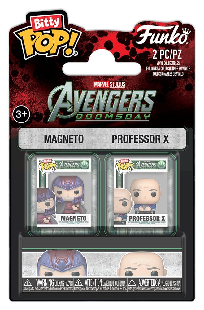 Marvel Bitty POP! Mini Figuren 2er-Pack Magneto & Professor X 2 cm Image 1