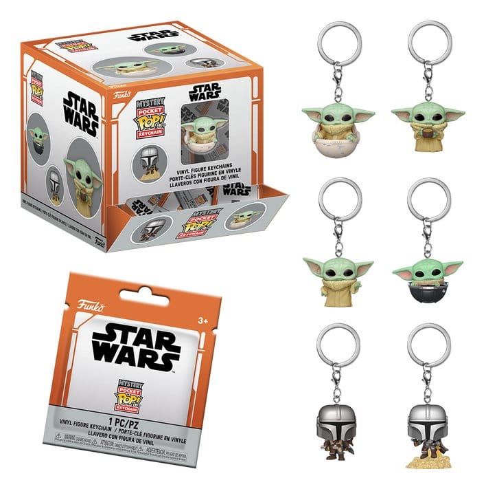 Star Wars POP! Vinyl Schlüsselanhänger The Mandalorian 4 cm Display (12) Image 1