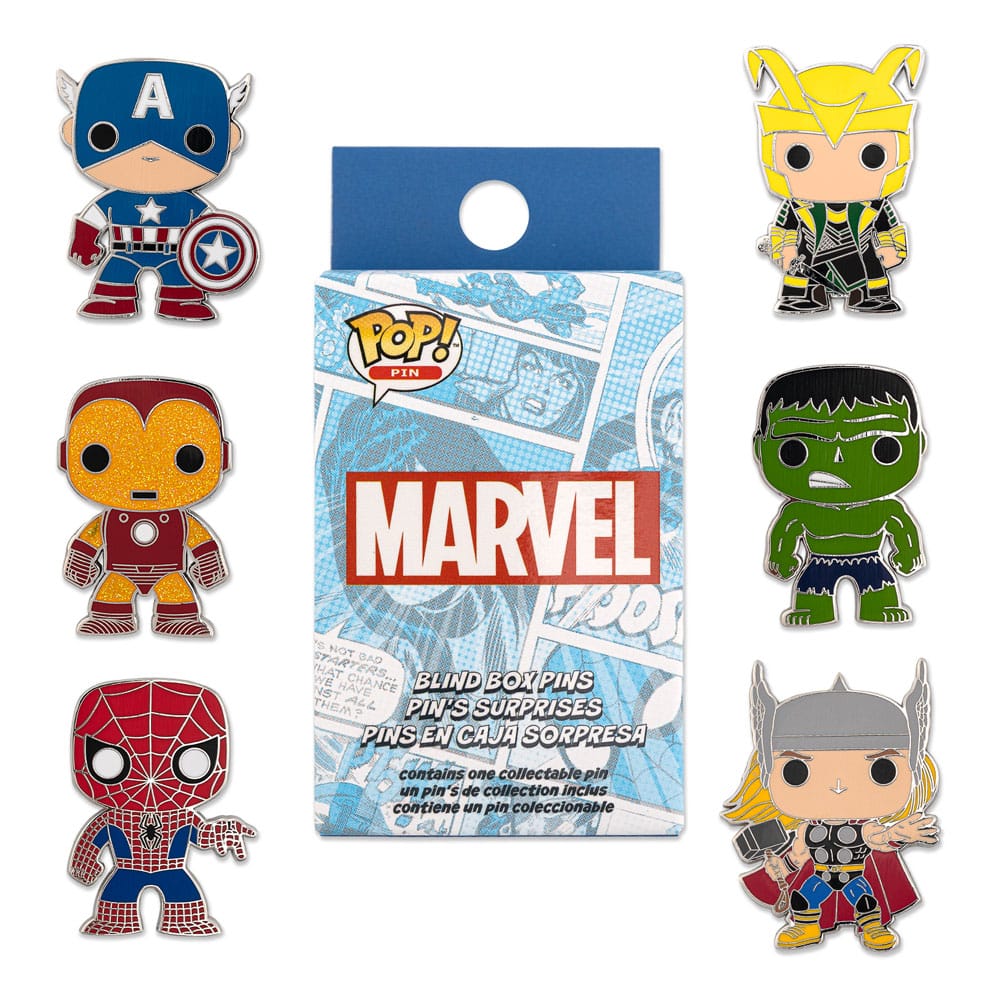 Marvel Loungefly POP! Pin Ansteck-Pins Group 3 cm Sortiment (12) Image 1