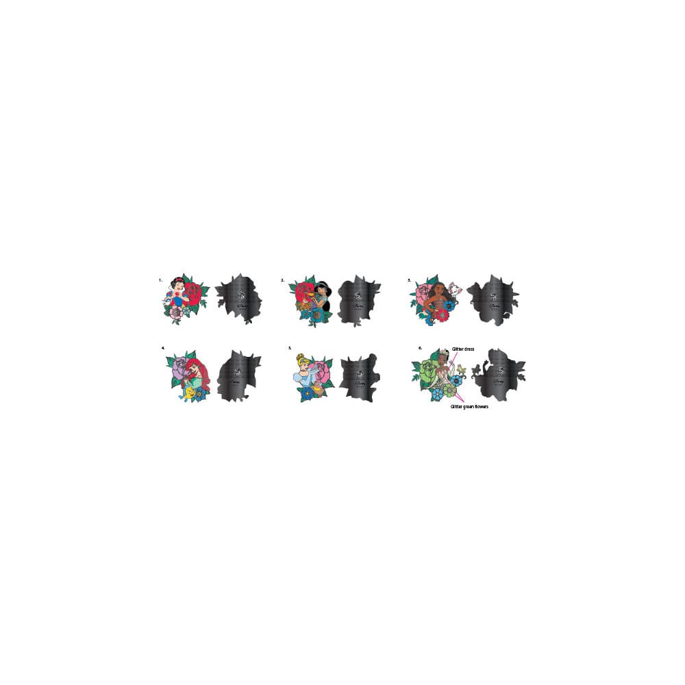Disney Loungefly POP! Pin Ansteck-Pins Princess Tattoo 3 cm Sortiment (12) Image 2