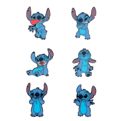 Disney Loungefly Ansteck-Pins Stitch Funny Faces Display (12) Image
