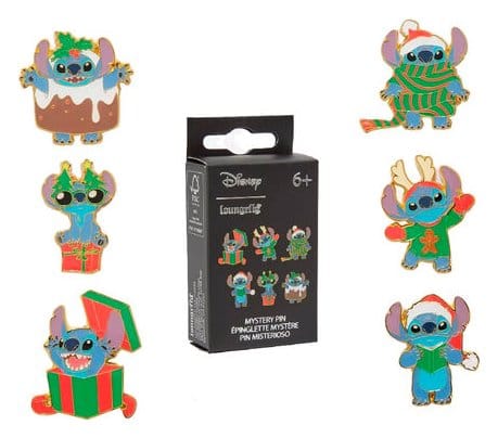 Disney by Loungefly Ansteck-Pins Blind Box Stitch Holiday Display (18) Image