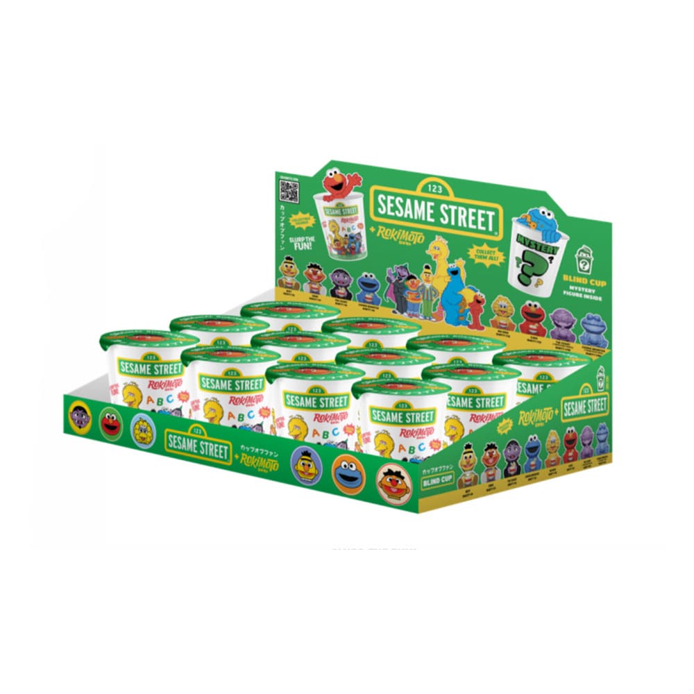Sesamstraße Rokimoto Cup of Fun Blind Box Figuren 10 cm Wave 1 Display (12) Image 1