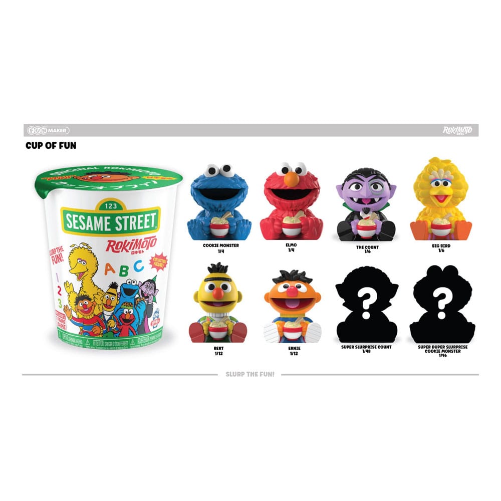Sesamstraße Rokimoto Cup of Fun Blind Box Figuren 10 cm Wave 1 Display (12) Image 9