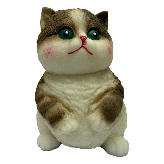 Fun Maker Squishy Fidget Toy Dark Brown Cat 11 cm Image 1