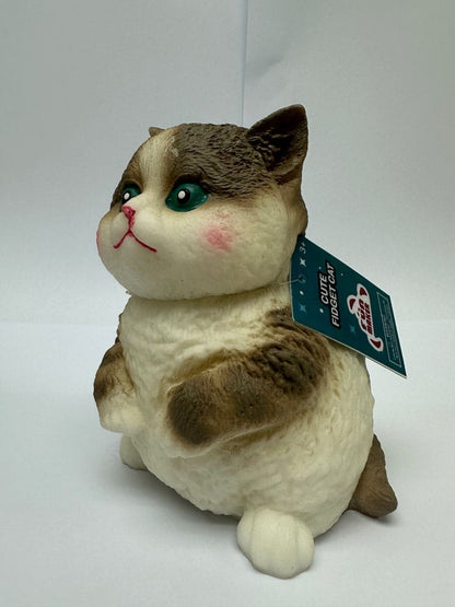Fun Maker Squishy Fidget Toy Dark Brown Cat 11 cm Image 4