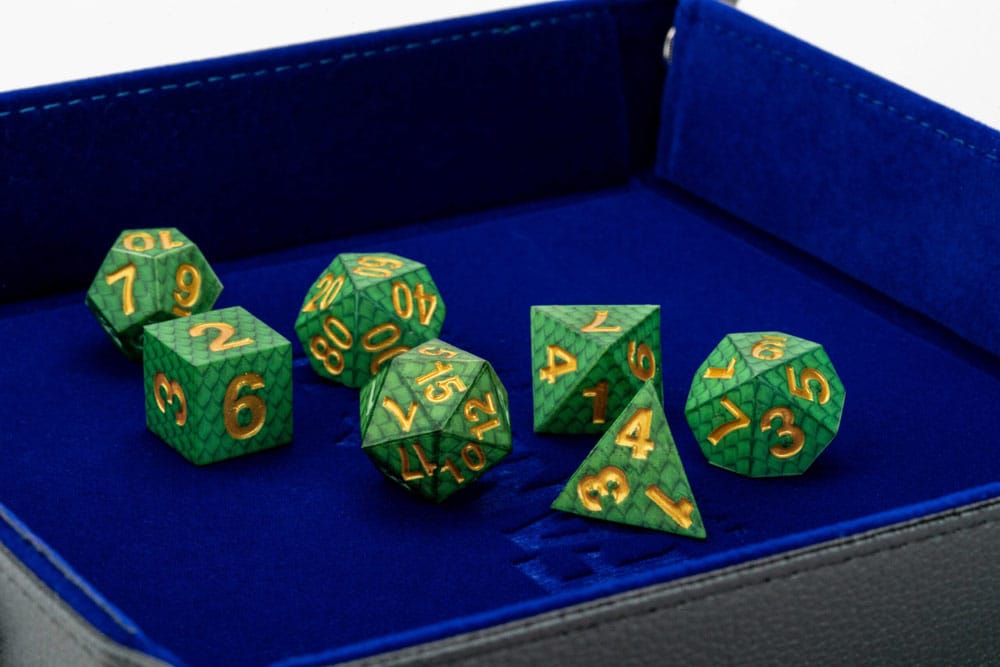 Dragon Storm Sharp Edge Silicone Würfel Set Green Dragon Scales (7) Image 4