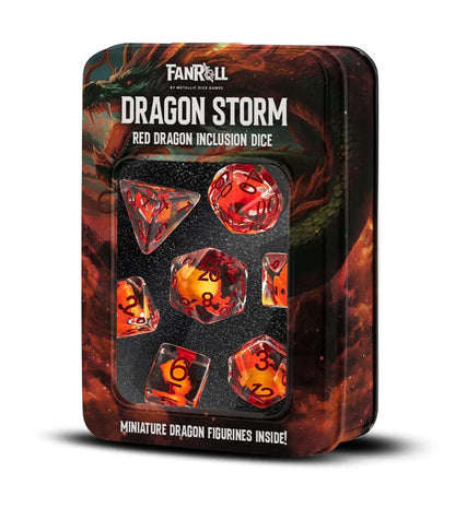 Dragon Storm Inclusion Würfel Set Red Dragon (7) Image 2