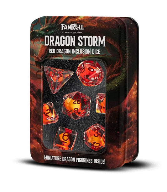 Dragon Storm Inclusion Würfel Set Red Dragon (7) Image 2
