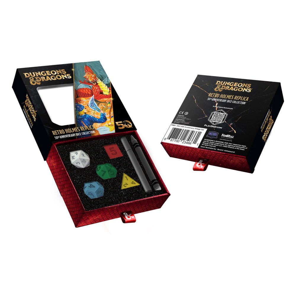 Dungeons & Dragons Würfel Set 50th Anniversary: Retro Holmes Replica Image
