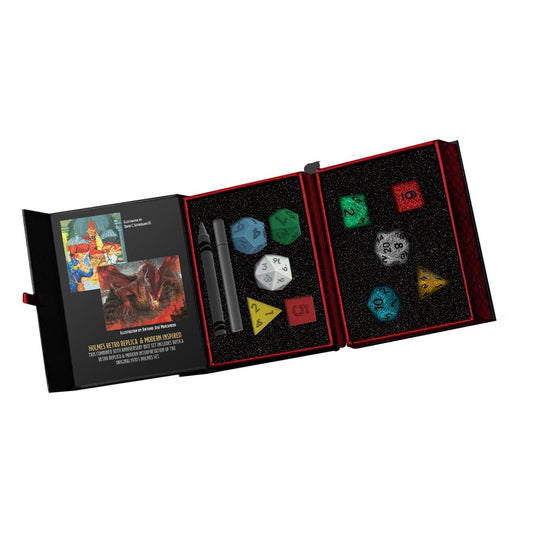 Dungeons & Dragons Würfel Set 50th Anniversary: Then & Now (Holmes Retro Replica & Modern Holmes Inspired) Image