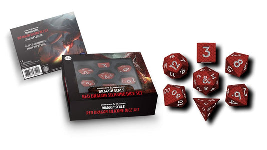 Dungeons & Dragons Premium Silicon Würfel Set Dragon Scale Red (7) Image 1