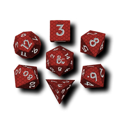 Dungeons & Dragons Premium Silicon Würfel Set Dragon Scale Red (7) Image 3