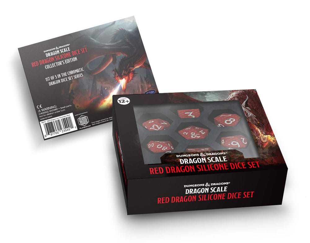 Dungeons & Dragons Premium Silicon Würfel Set Dragon Scale Red (7) Image 4