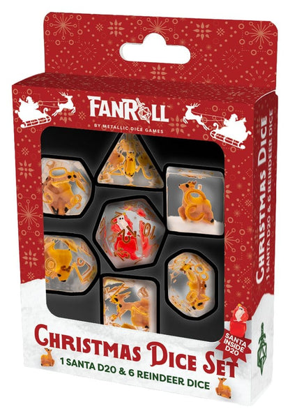 Weihnachts Resin Würfel Set Reindeer & Santa Image 2