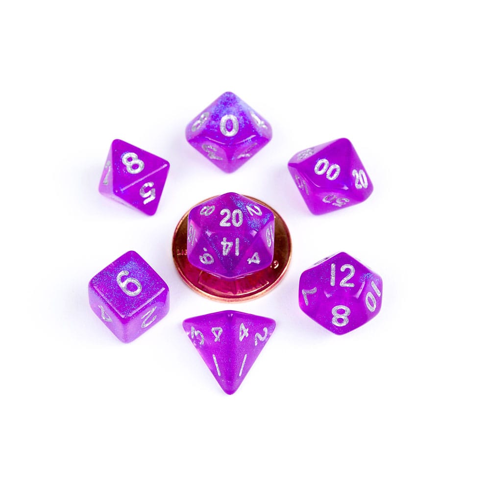 FanRoll Mini Würfel Set Stardust Purple (7) Image