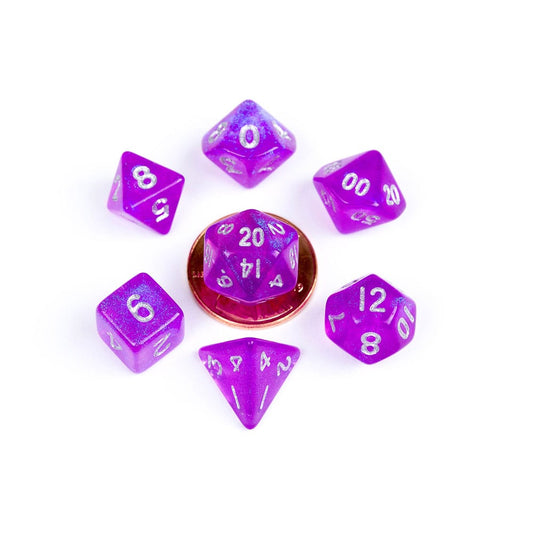 FanRoll Mini Würfel Set Stardust Purple (7) Image