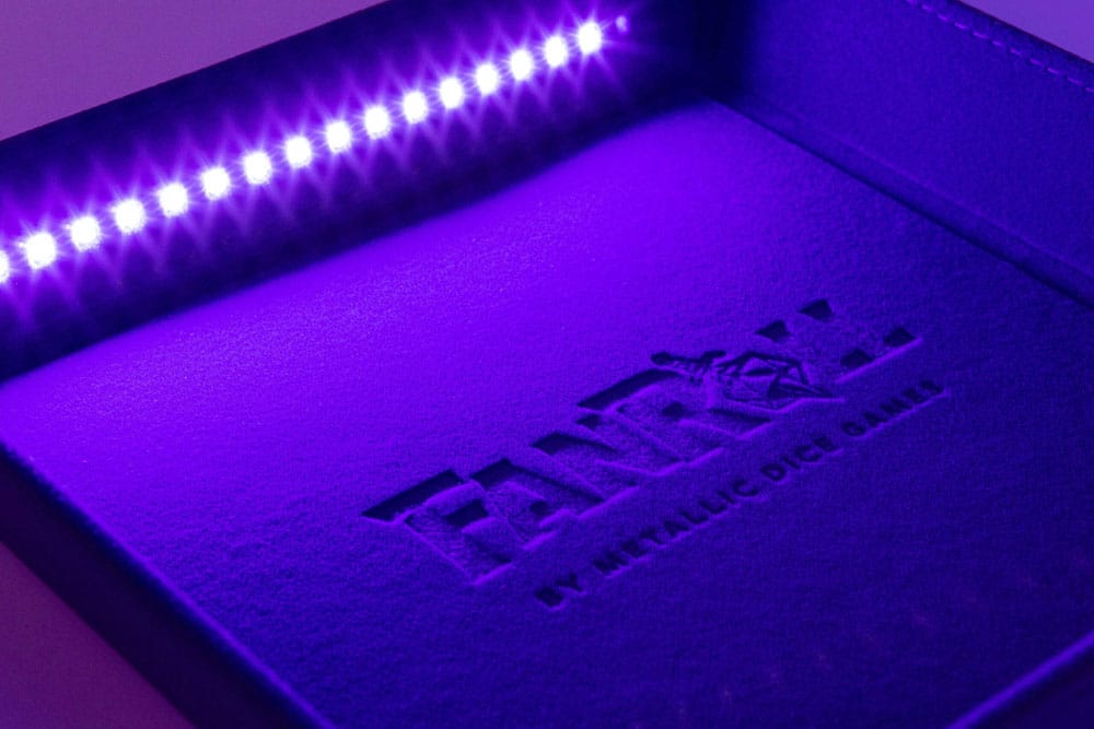 FanRoll Shadowlight Faltbarer Blacklight Würfelteller Black Image 4