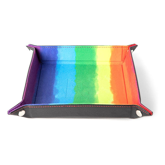 FanRoll Faltbarer Würfelteller Velvet Watercolor Rainbow Image