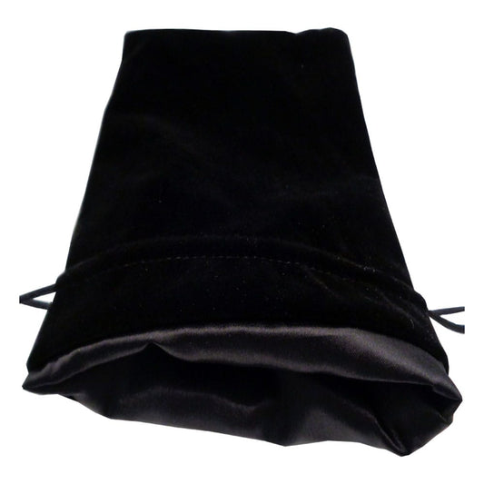 FanRoll Würfelbeutel Velvet Black with Black Satin Large Image