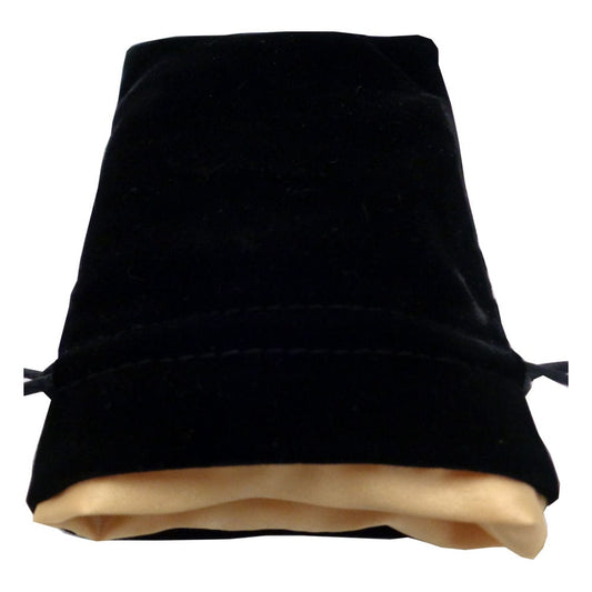 FanRoll Würfelbeutel Velvet Black with Gold Satin Small Image