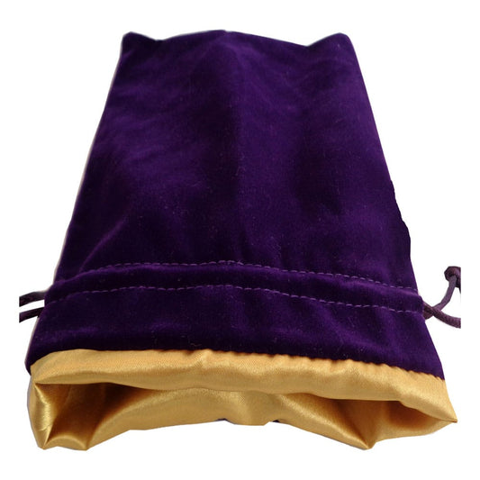 FanRoll Würfelbeutel Velvet Purple with Gold Satin Small Image