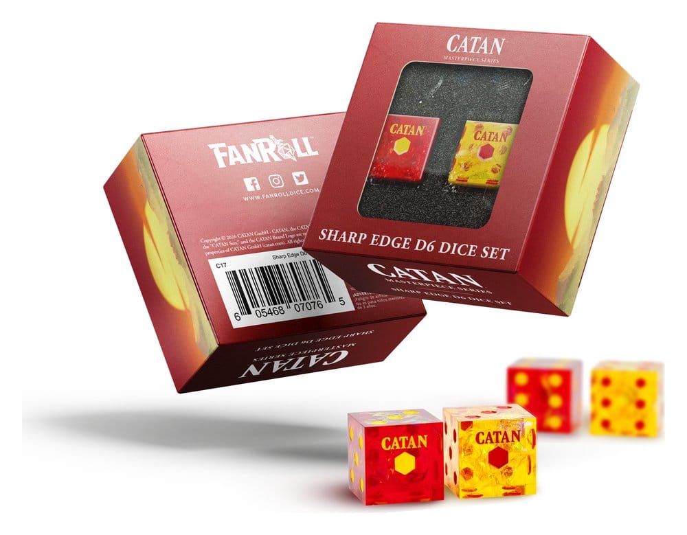 Catan Würfel Set D6 Sharp Edge Resin&nbsp; Image 1