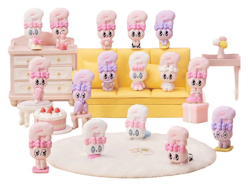 Esther Bunny Blind Box Minifiguren Little Vlog Bunny Face Series 6 cm Display (6) Image 1