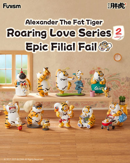 Alexander The Fat Tiger Blind Box Minifiguren Roaring Love Series 2: Epic Filial Fabil 7 cm Display (8) Image 3