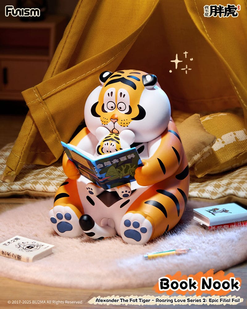 Alexander The Fat Tiger Blind Box Minifiguren Roaring Love Series 2: Epic Filial Fabil 7 cm Display (8) Image 4