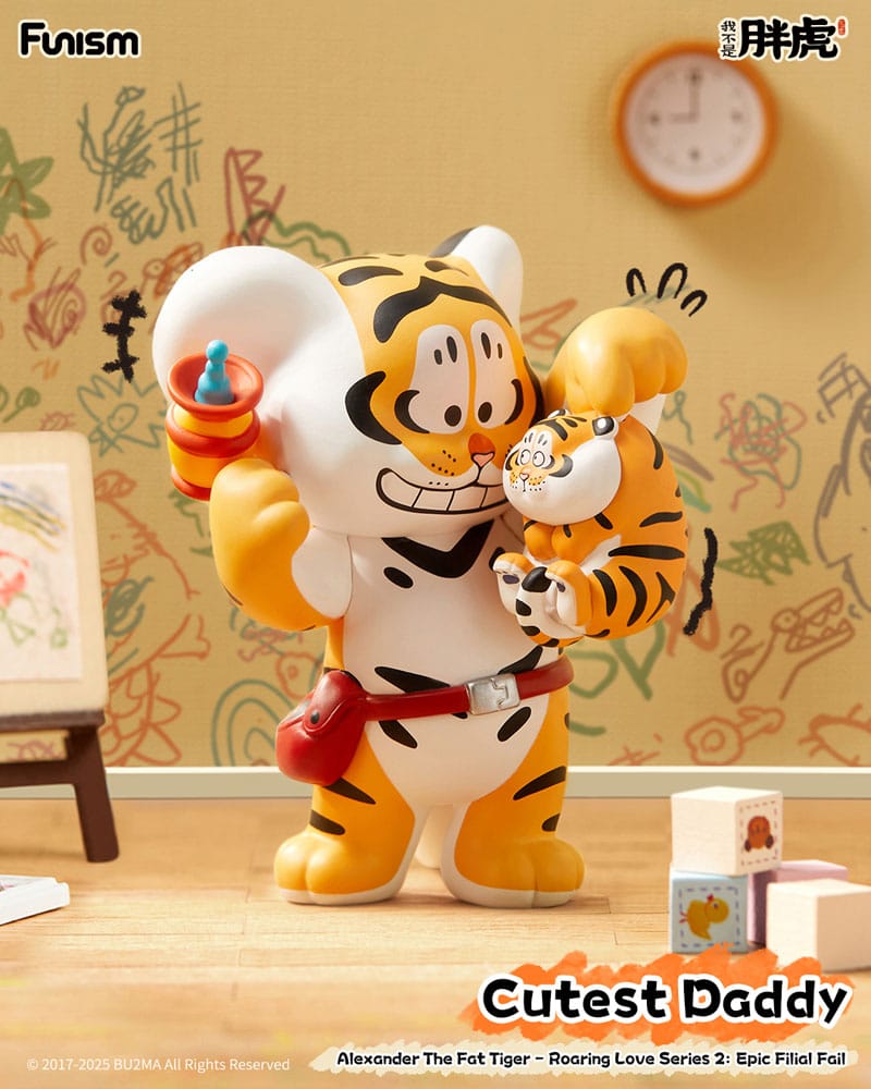 Alexander The Fat Tiger Blind Box Minifiguren Roaring Love Series 2: Epic Filial Fabil 7 cm Display (8) Image 5