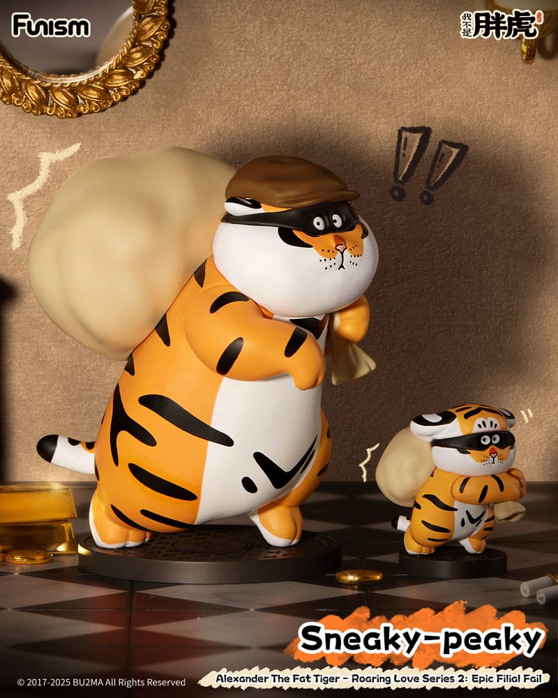 Alexander The Fat Tiger Blind Box Minifiguren Roaring Love Series 2: Epic Filial Fabil 7 cm Display (8) Image 6