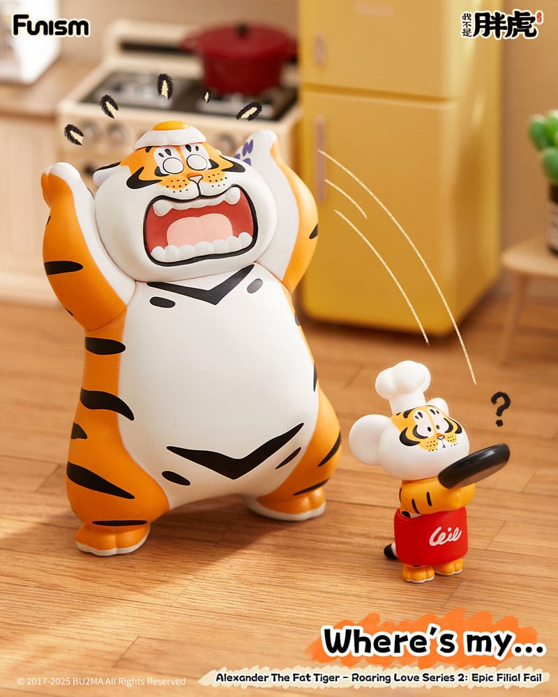 Alexander The Fat Tiger Blind Box Minifiguren Roaring Love Series 2: Epic Filial Fabil 7 cm Display (8) Image 7