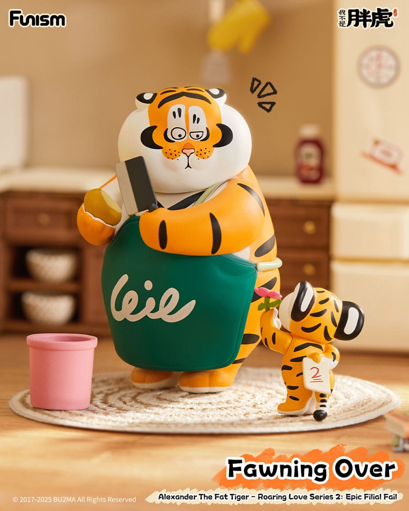 Alexander The Fat Tiger Blind Box Minifiguren Roaring Love Series 2: Epic Filial Fabil 7 cm Display (8) Image 11