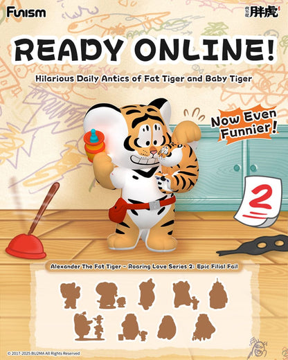 Alexander The Fat Tiger Blind Box Minifiguren Roaring Love Series 2: Epic Filial Fabil 7 cm Display (8) Image 16